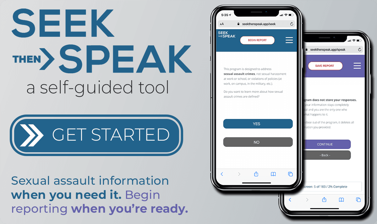 Seek Then Speak, a self-guided tool. Get started.