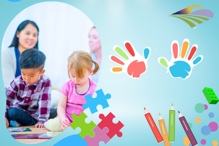 decorative image tots together