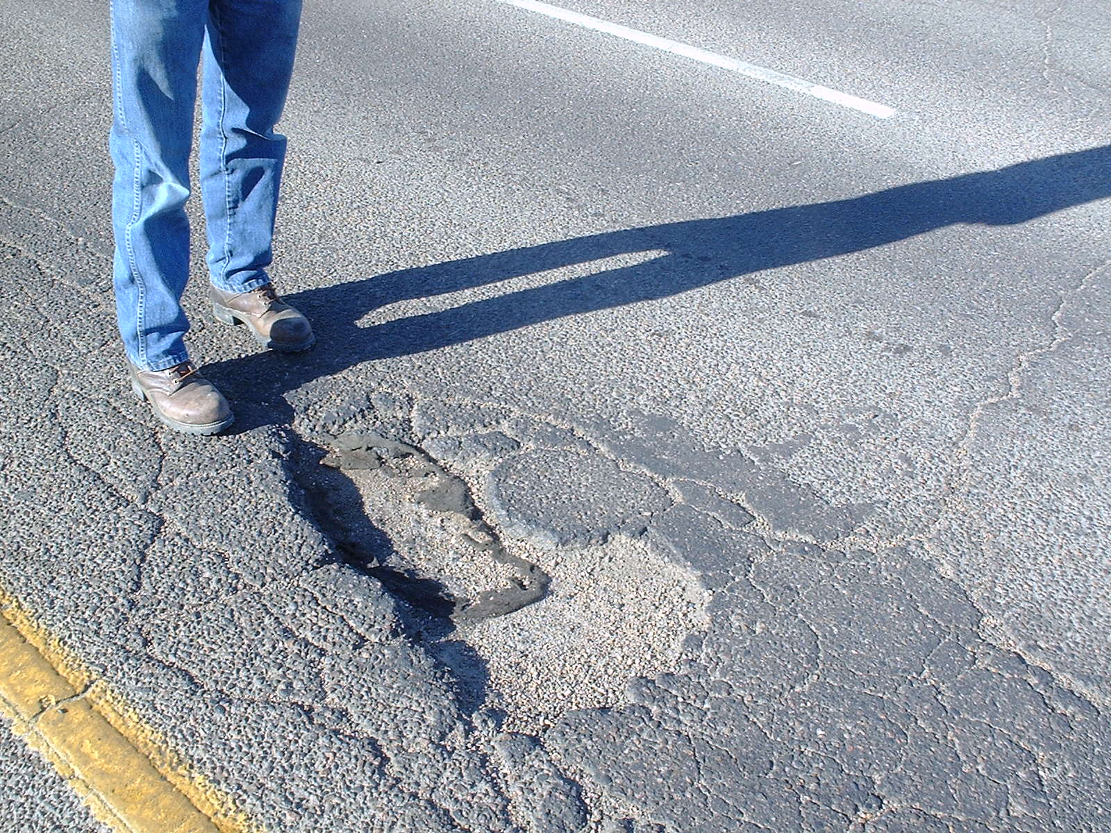 Pothole in a street