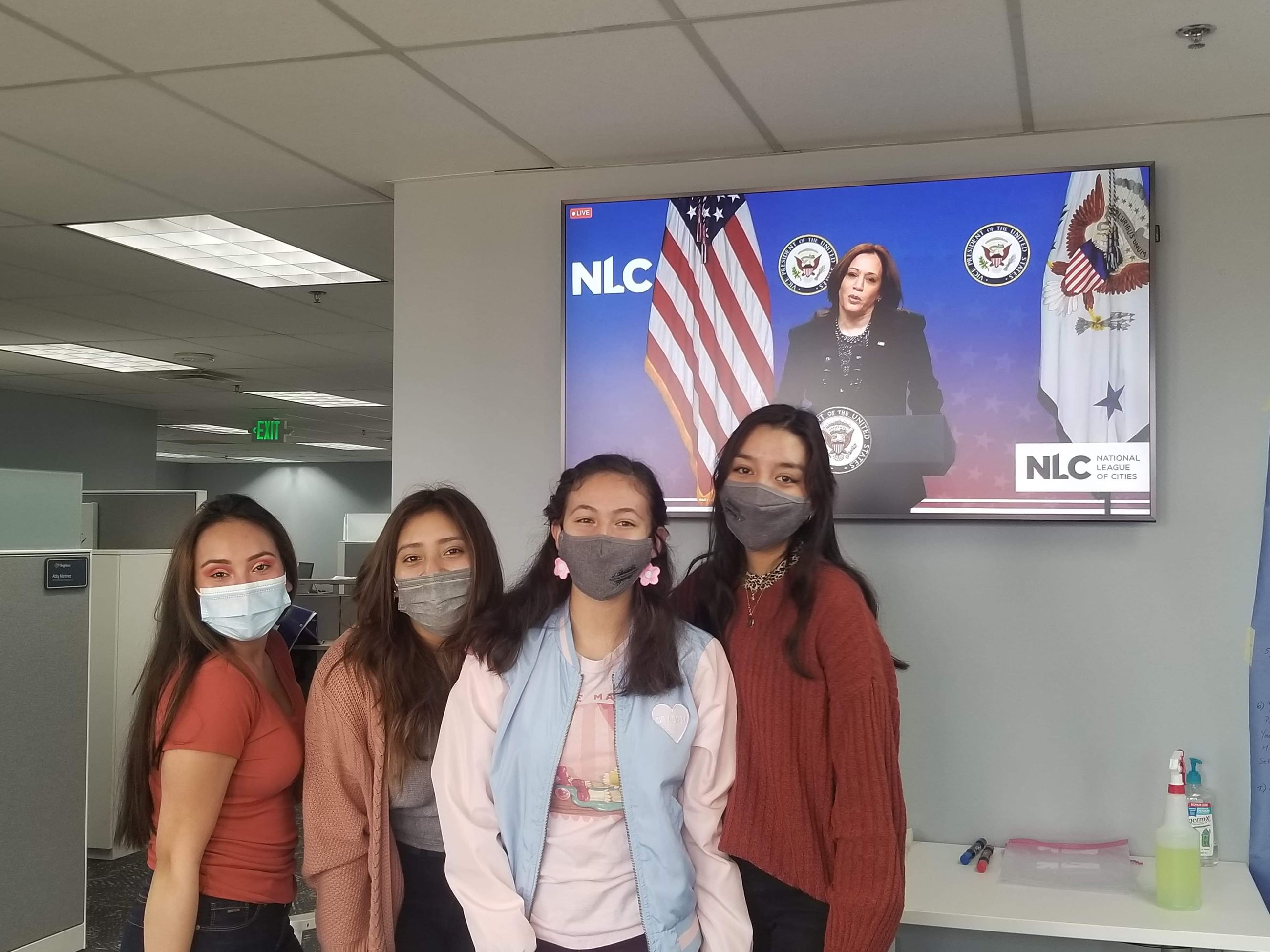 group photo of BYC members virtually attending NLC conference