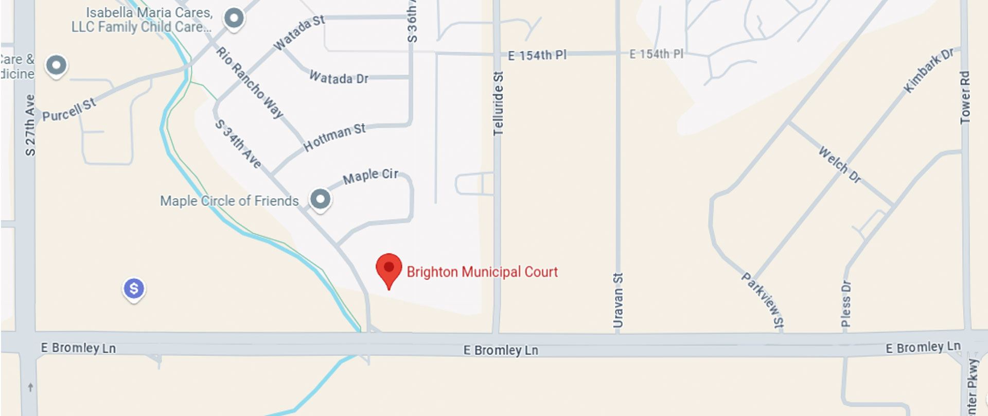 Location of Brighton Municipal Court on map